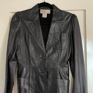 Barbara Bui Butter-soft Leather Blazer Jacket